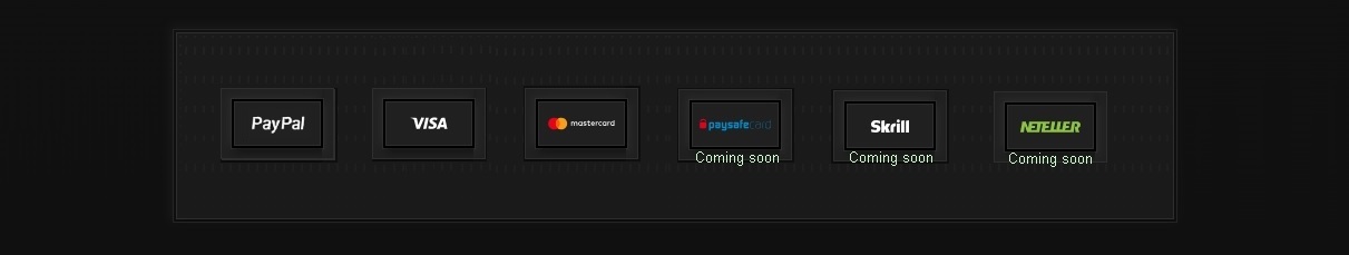 Available payment methods